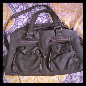 Grey over the shoulder purse